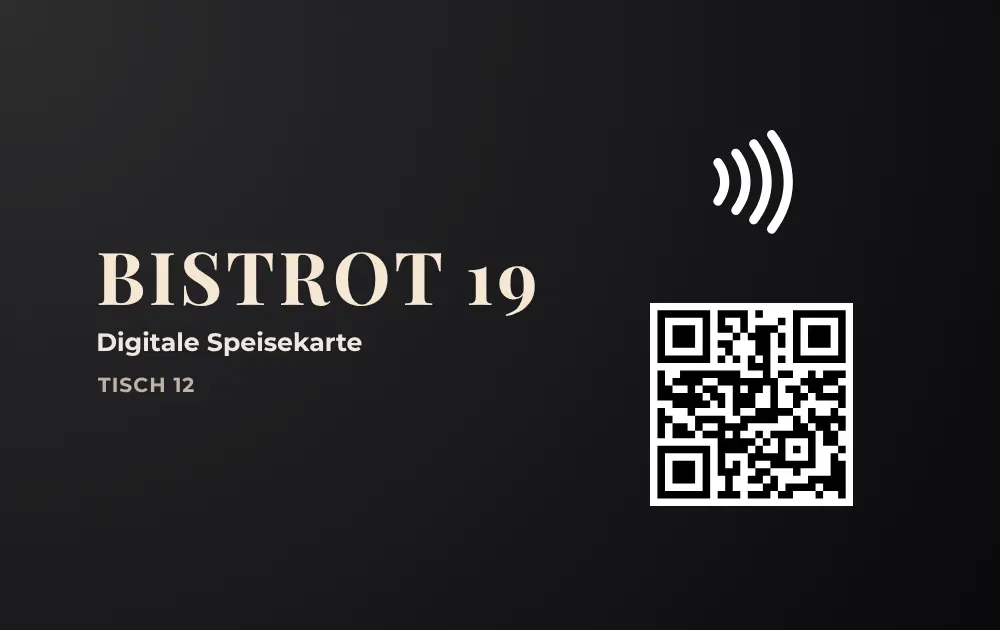 Bistrot 19 Aufsteller